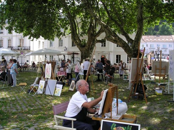Malertreff am 10. August auf dem Saarbrücker Ludwigsplatz