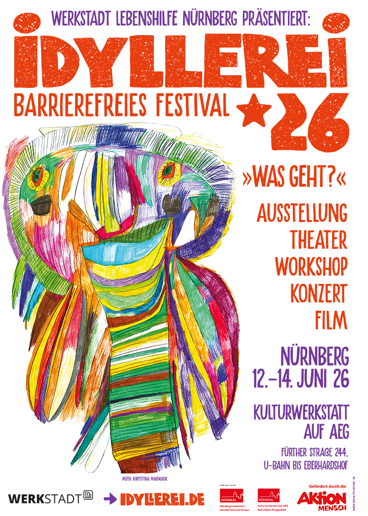 IDYLLEREI *26 – Barrierefreies Kulturfestival in Nürnberg